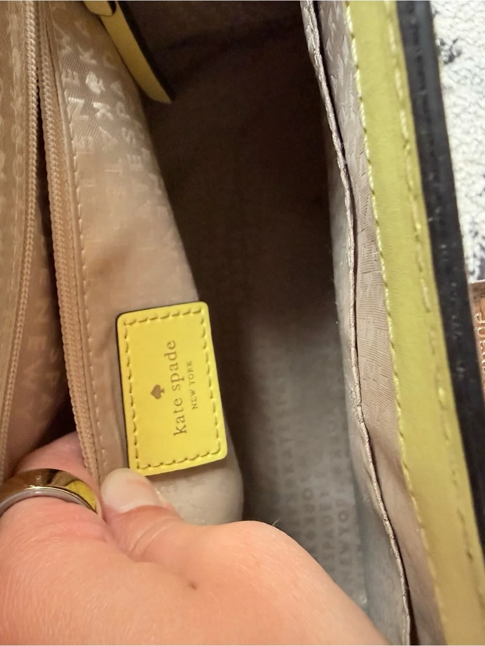 kate spade Doris Lemon Yellow Structured Top-Handle Satchel